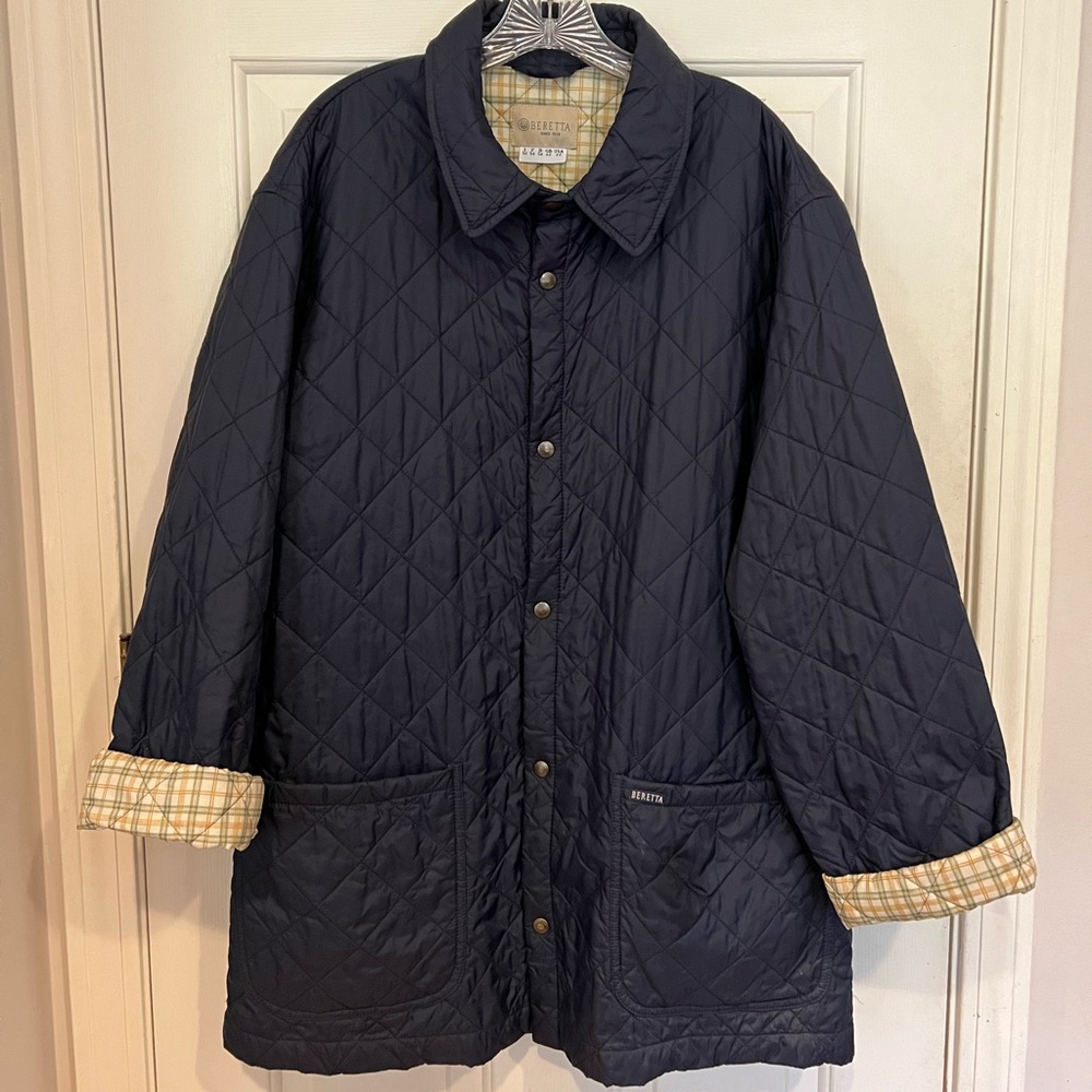 Beretta Quilted Coat - Blue